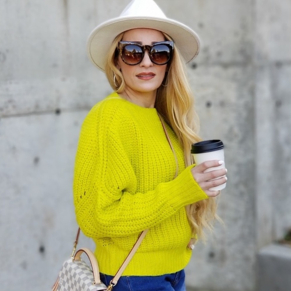 LAST 1!!! Neon Chunky Knit Women's Sweater